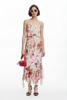 Lange bloemenjurk - MATERIAL FINISHES - XL