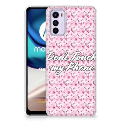 Motorola Moto G42 Silicone-hoesje Flowers Pink DTMP Motorola Moto G42 Silicone-hoesje Flowers Pink DTMP