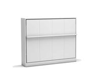 Tweepersoons Opklapbed 190x200cm - Couple - wit - Koudschuim tot 120 KG