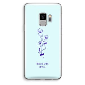 Bloom with grace: Samsung Galaxy S9 Transparant Hoesje