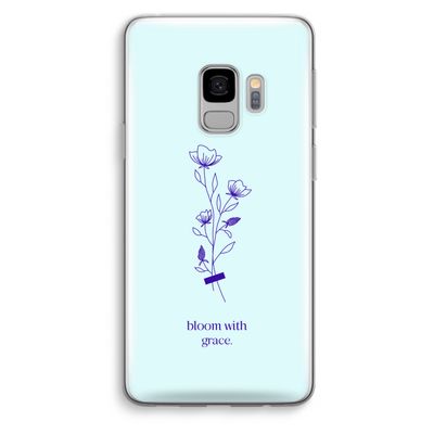 Bloom with grace: Samsung Galaxy S9 Transparant Hoesje