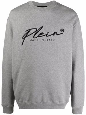 Philipp Plein sweat à logo brodé - Vert