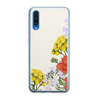 Wilde bloemen: Samsung Galaxy A50 Transparant Hoesje