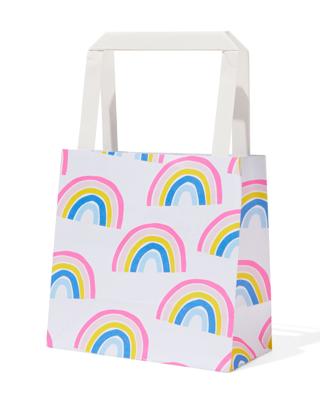 HEMA Cadeautasjes Papier 13x13x7 Regenboog - 6 Stuks