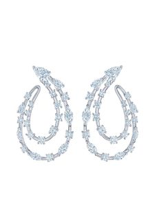 KWIAT boucles d'oreilles Starry Night en or blanc 18ct ornées de diamants - Argent