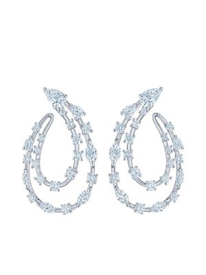 KWIAT boucles d'oreilles Starry Night en or blanc 18ct ornées de diamants - Argent