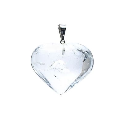 Edelsteen Hanger Bergkristal Hart (2 - 3 cm)