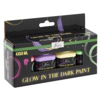 Creative Craft Group Acrylverf glow in the dark, 4x60ml Creative Craft Group Acrylverf glow in the dark, 4x60ml
