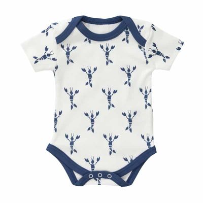 Fresk romper korte mouw Lobster indigo blue Maat