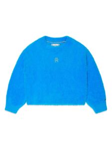 Tommy Hilfiger Junior pull à broderies - Bleu