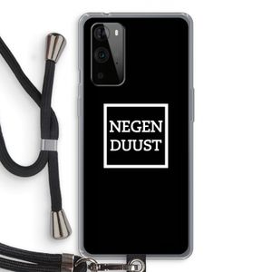 Negenduust black: OnePlus 9 Pro Transparant Hoesje met koord