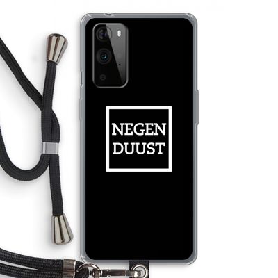 Negenduust black: OnePlus 9 Pro Transparant Hoesje met koord