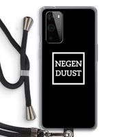 Negenduust black: OnePlus 9 Pro Transparant Hoesje met koord
