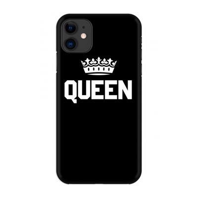 Queen zwart: Volledig geprint iPhone 11 Hoesje