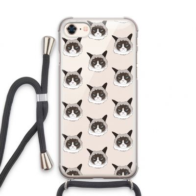 It's a Purrr Case: iPhone 8 Transparant Hoesje met koord