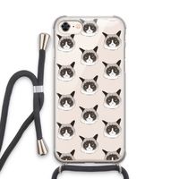 It's a Purrr Case: iPhone 8 Transparant Hoesje met koord