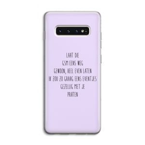 GSM: Samsung Galaxy S10 4G Transparant Hoesje