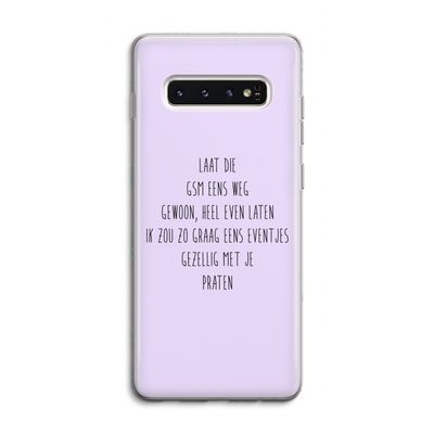 GSM: Samsung Galaxy S10 4G Transparant Hoesje