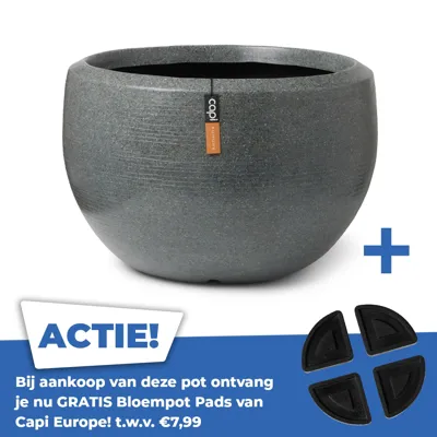 Vaas Bol Arc Granite 177x120 Antraciet