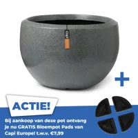 Vaas Bol Arc Granite 177x120 Antraciet