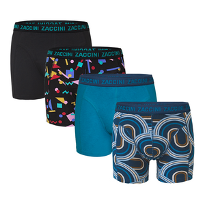 Zaccini 4-pack boxershorts retro