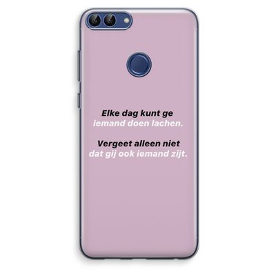 gij zijt ook iemand: Huawei P Smart (2018) Transparant Hoesje