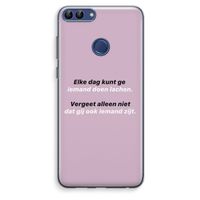 gij zijt ook iemand: Huawei P Smart (2018) Transparant Hoesje