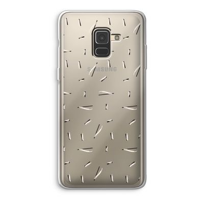 Hipster stripes: Samsung Galaxy A8 (2018) Transparant Hoesje
