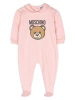 Moschino Kids grenouillère à logo imprimé - Rose - thumbnail