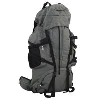 VidaXL Wandelrugzak 100 l oxford stof grijs
