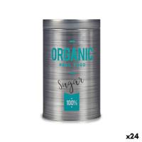 Suikerpot Kinvara 570/386002C Organic Grijs Blik 10,4 x 18,2 x 10,4 cm Suiker (24 Stuks)