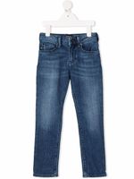 Emporio Armani Kids jean à coupe slim - Bleu