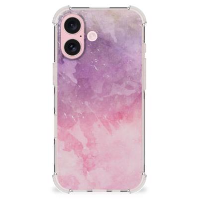 Back Cover iPhone 16 Pink Purple Paint Back Cover iPhone 16 Pink Purple Paint