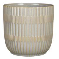 Mica Decorations Plantenpot - keramiek - lichtgrijs - D19-H18 cm   -