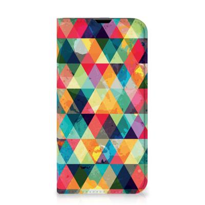 iPhone 13 Pro | Hoesje met Magneet | Geruit