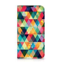 iPhone 13 Pro | Hoesje met Magneet | Geruit