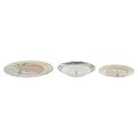 Serviesset Home ESPRIT Beige Multicolour Terra cotta Porselein 18 Onderdelen 27 x 27 x 2 cm