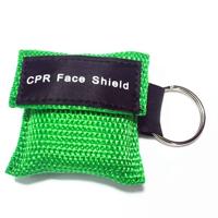 CPR Emergency face Shield masker sleutel ring ademhaling masker (groen) CPR Emergency face Shield masker sleutel ring ademhaling masker (groen)