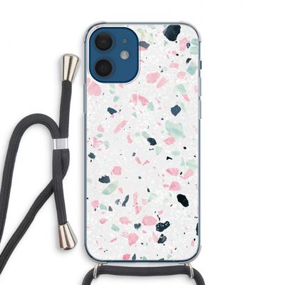 Terrazzo N°3: iPhone 12 Transparant Hoesje met koord