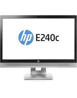 HP EliteDisplay E240 24 Inch, 1920x1080 (Full HD) Zilver, Zwart