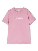 Moncler Enfant t-shirt à logo imprimé - Rose