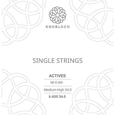Knobloch 6ADS34.0 Double Silver Losse Verzilverde E6-Snaar - Normale/Hoge Spanning