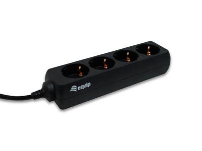 Equip 333281 power strip iec connector with 4 x schuko socket, type f, 100 - 240 v, 50 - 60, 1.1m