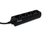 Equip 333281 power strip iec connector with 4 x schuko socket, type f, 100 - 240 v, 50 - 60, 1.1m