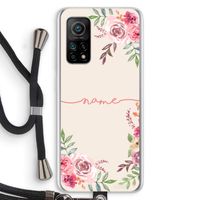 Rozen: Xiaomi Mi 10T 5G Transparant Hoesje met koord
