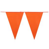XL vlaggenlijn - 3x stuks - oranje - 10 meter - plastic - Holland/Nederland versiering - Koningsdag