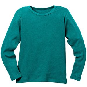 Ribbelshirt, smaragd 110/116 Ribbelshirt, smaragd 110/116