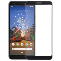 Voorkant scherm buitenste glazen lens voor Google pixel 3a XL (zwart)