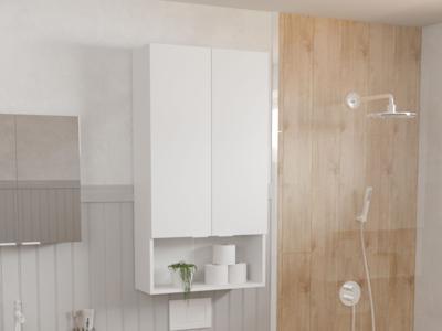 Wandkast LAURA 2 deuren mat wit