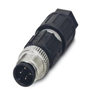 SACCM12MS-4QO-0,34-M  - Circular connector for field assembly SACCM12MS-4QO-0,34-M